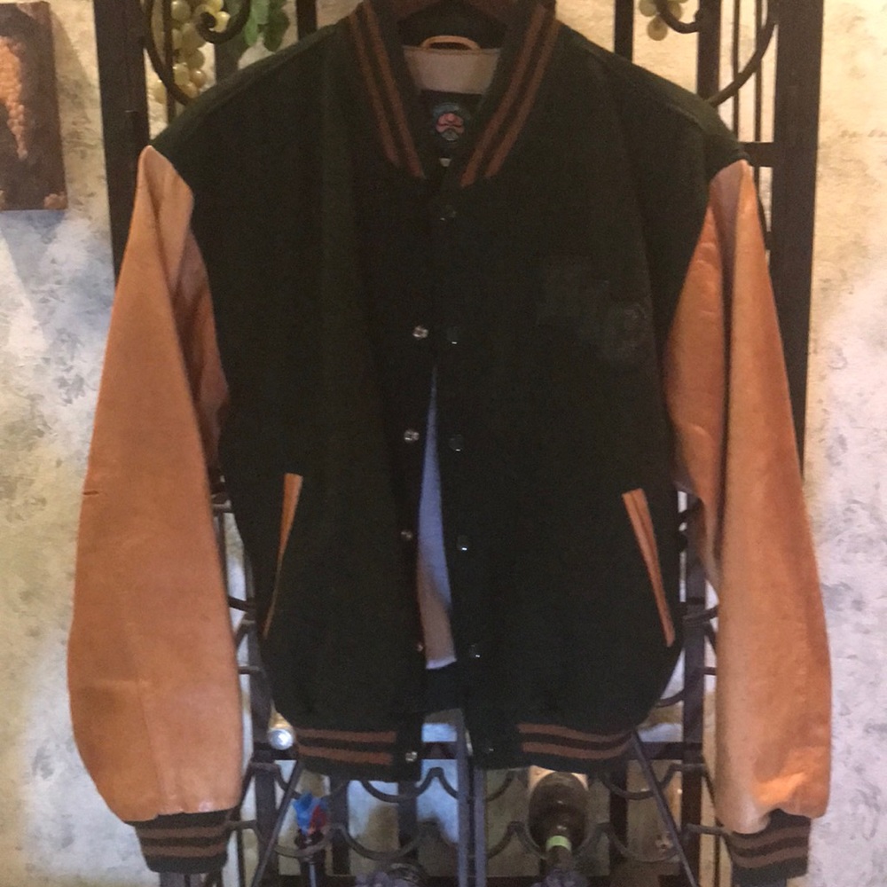 VINTAGE HAWAIIAN ISLAND CREATIONS LETTERMAN JACKET - Picture 7 of 8